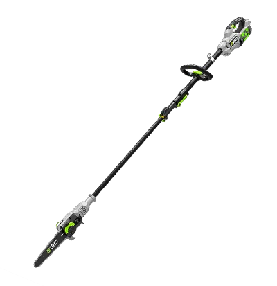 Cordless pole saw for trimming tree branches